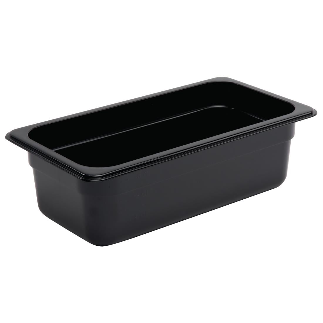 Vogue Black Polycarbonate - GN 1/3 100mm • PAS-U463