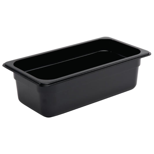 Vogue Black Polycarbonate - GN 1/3 100mm • PAS-U463
