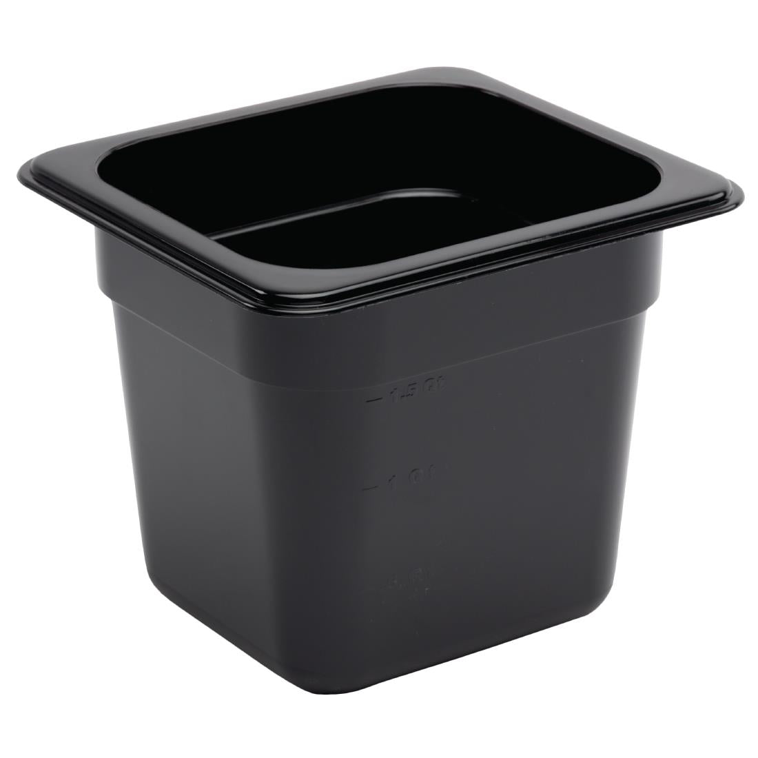 Vogue Black Polycarbonate - GN 1/6 150mm • PAS-U471