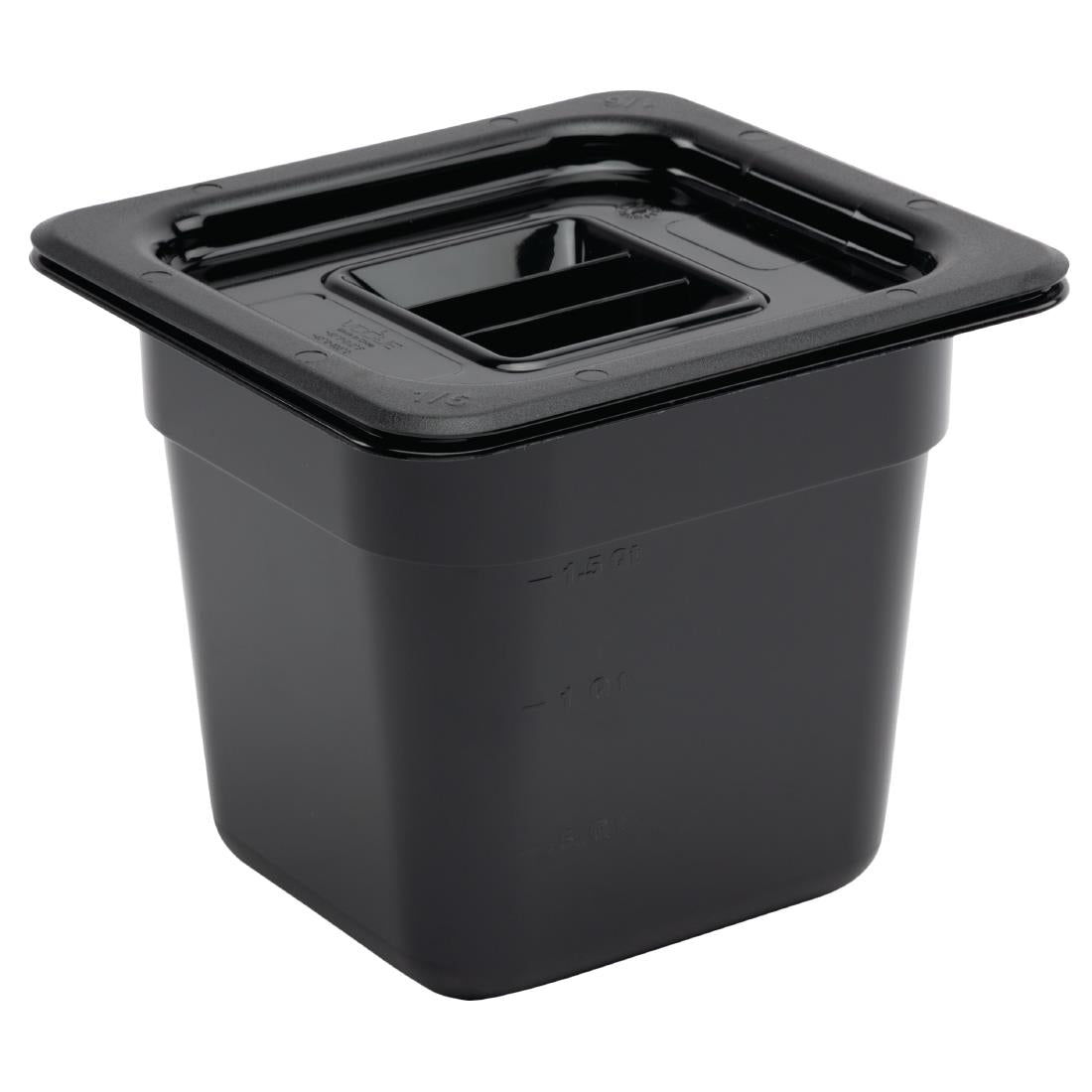 Vogue Black Polycarbonate - GN 1/6 150mm • PAS-U471