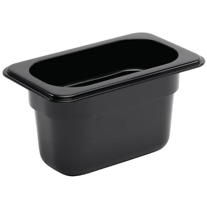 Vogue Black Polycarbonate - GN 1/9 100mm • PAS-U473