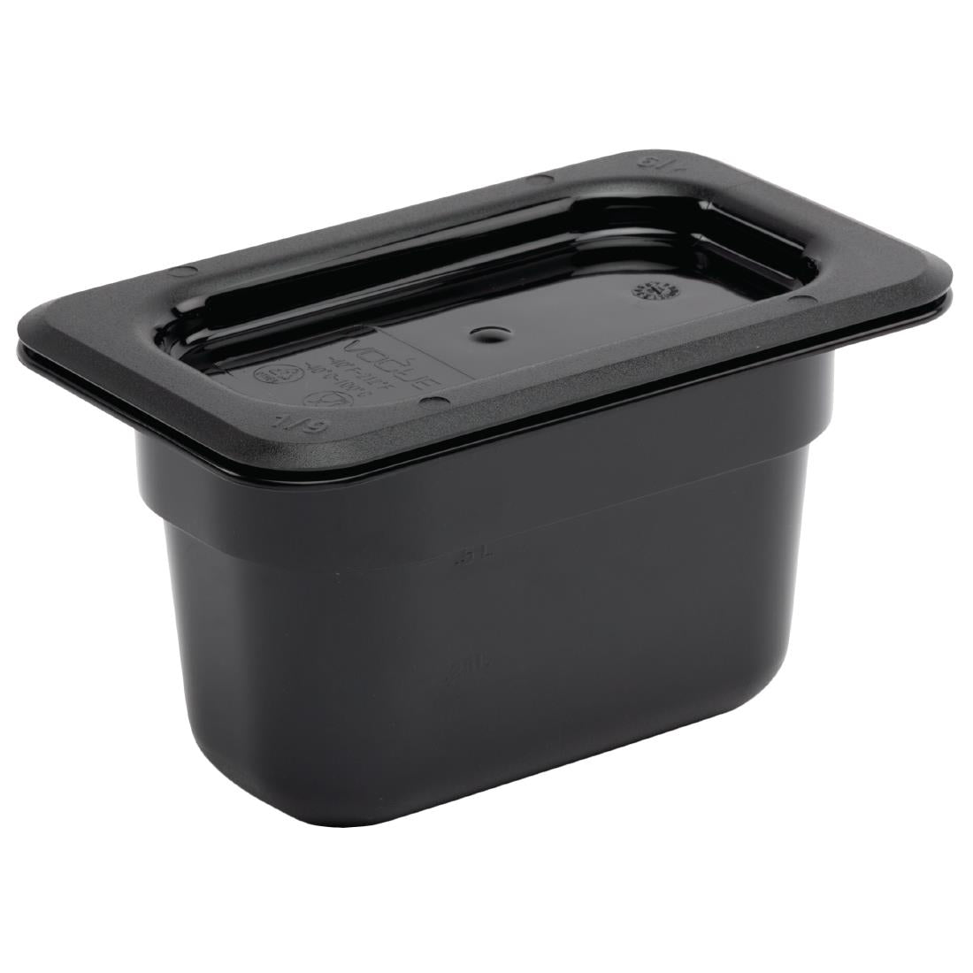 Vogue Black Polycarbonate - GN 1/9 100mm • PAS-U473