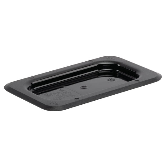 Vogue Black Polycarbonate 1/9 Gastronorm Tray Lid • PAS-U479