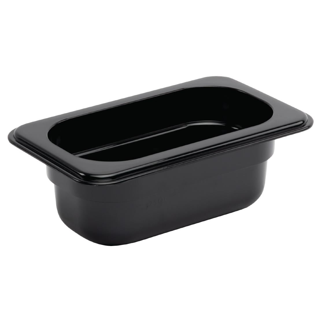 Vogue Black Polycarbonate 1/9 Gastronorm Trays • PAS-P_U479