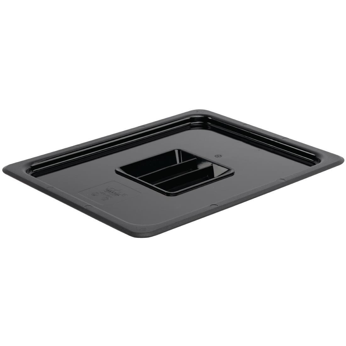 Vogue Polycarbonate 1/2 Gastronorm Black Lid • PAS-U475