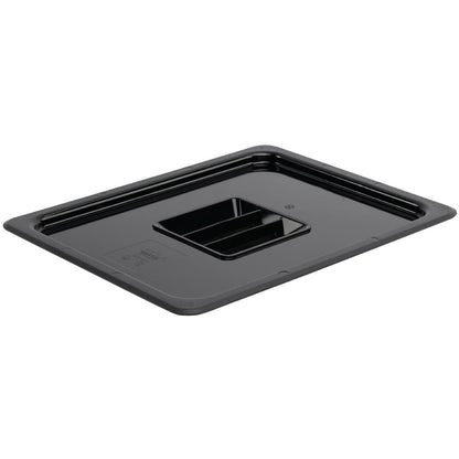 Vogue Polycarbonate 1/2 Gastronorm Black Lid • PAS-U475