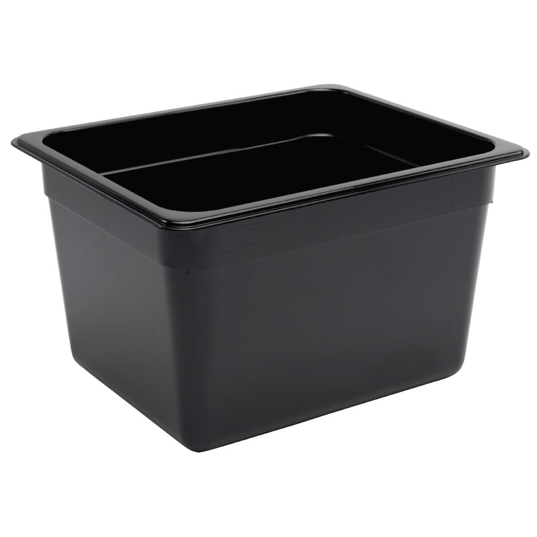 Vogue Black Polycarbonate 1/2 Gastronorm Pan • PAS-U461