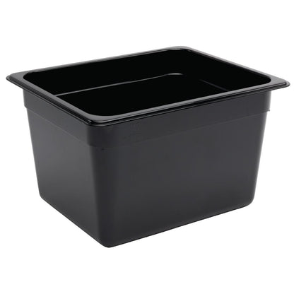Vogue Black Polycarbonate 1/2 Gastronorm Pan • PAS-U461