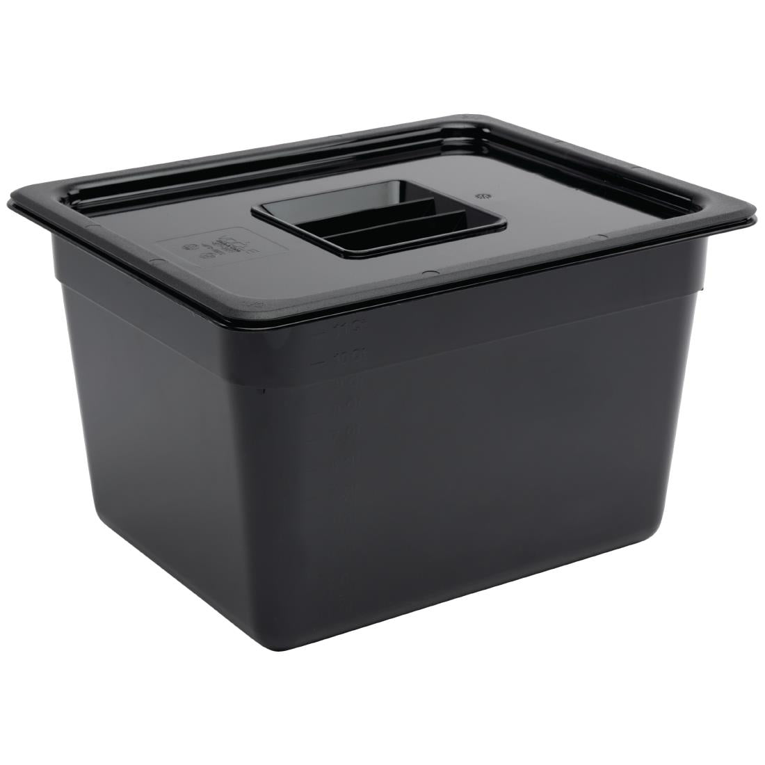 Vogue Black Polycarbonate 1/2 Gastronorm Pan • PAS-U461