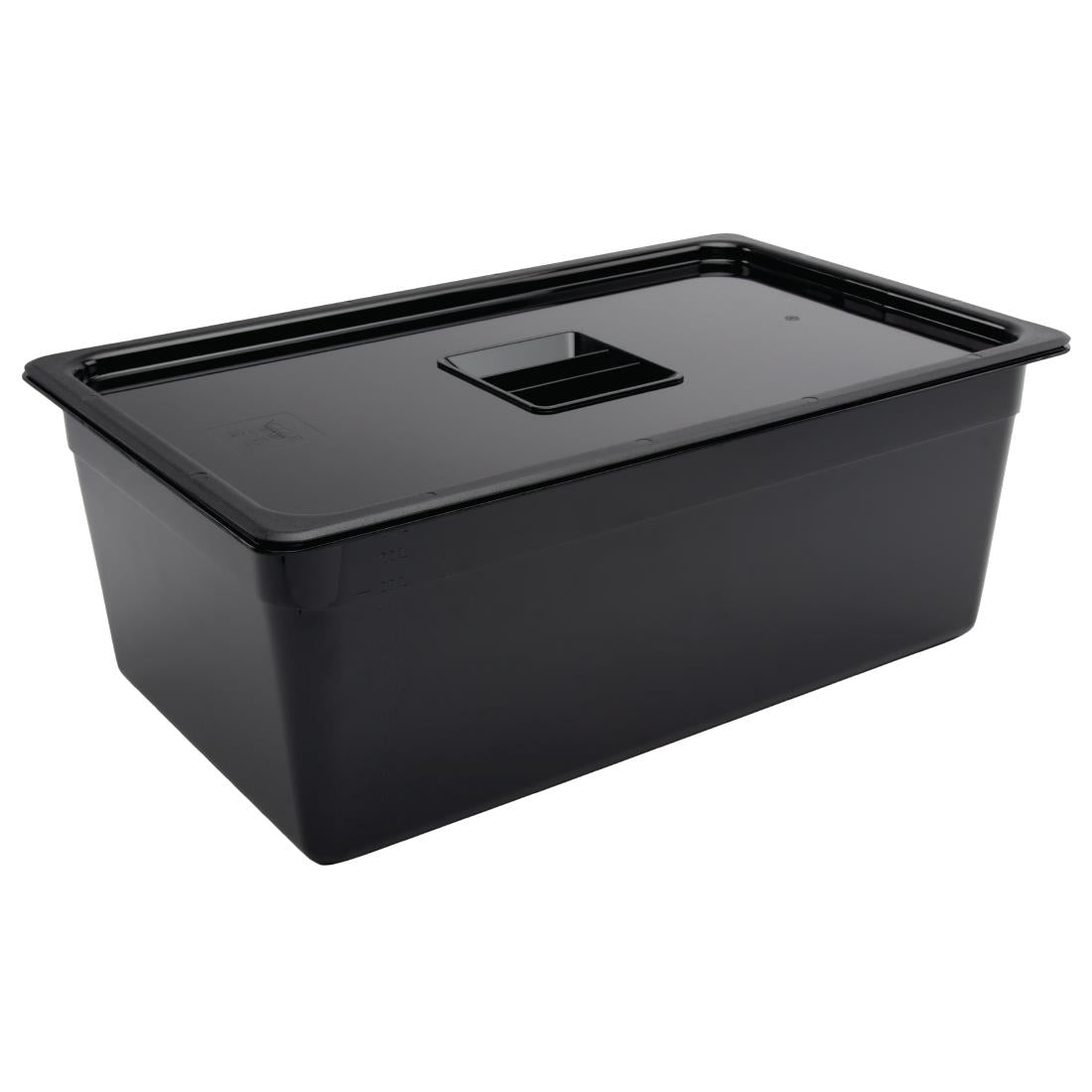 Vogue Black Polycarbonate - GN 1/1 200mm • PAS-U457