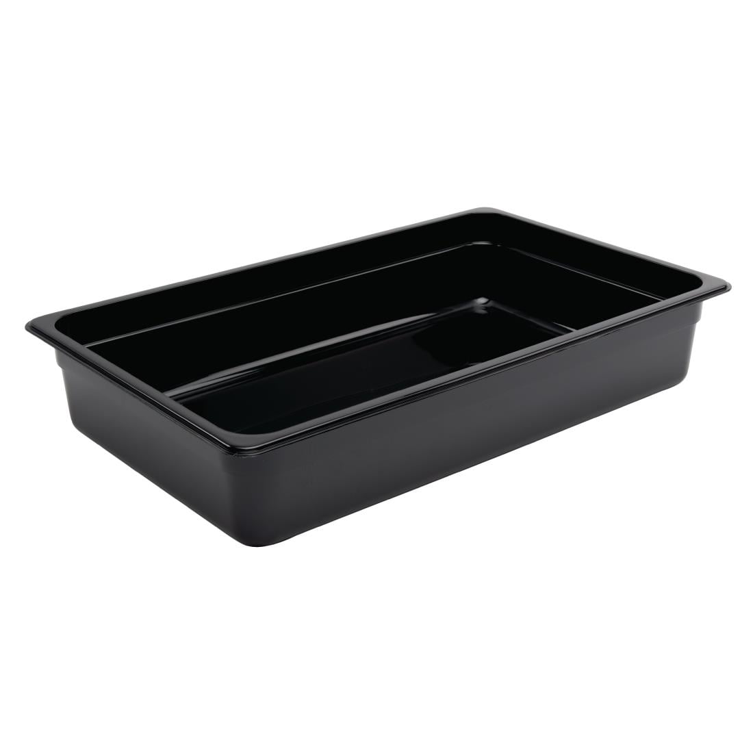 Vogue Black Polycarbonate - GN 1/1 100mm • PAS-U455