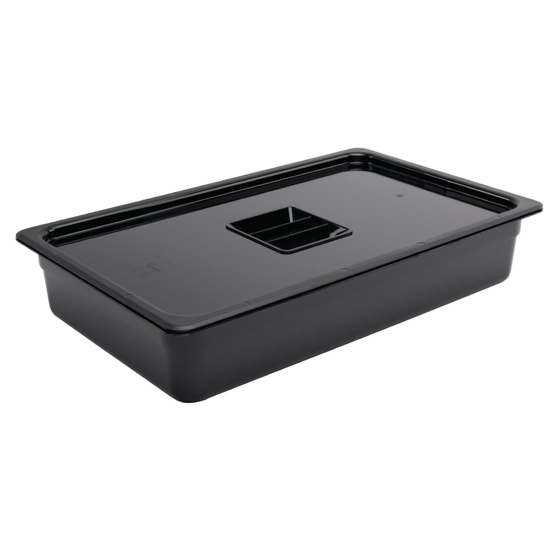Vogue Black Polycarbonate - GN 1/1 100mm • PAS-U455