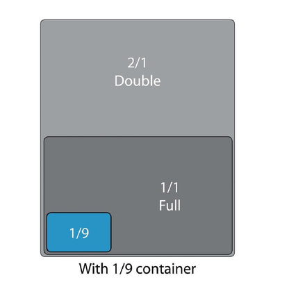 Vogue Clear Polycarbonate Lid - GN 1/9 • PAS-U249
