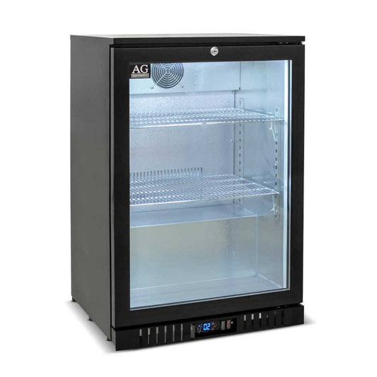 Single Door Bar Fridge - Black Body & Doors (ADA-1BBR-H)