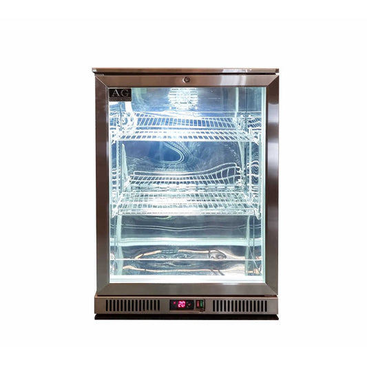 Single Door Bar Fridge - Stainless Steel Body & Doors (ADA-1SBR-H)