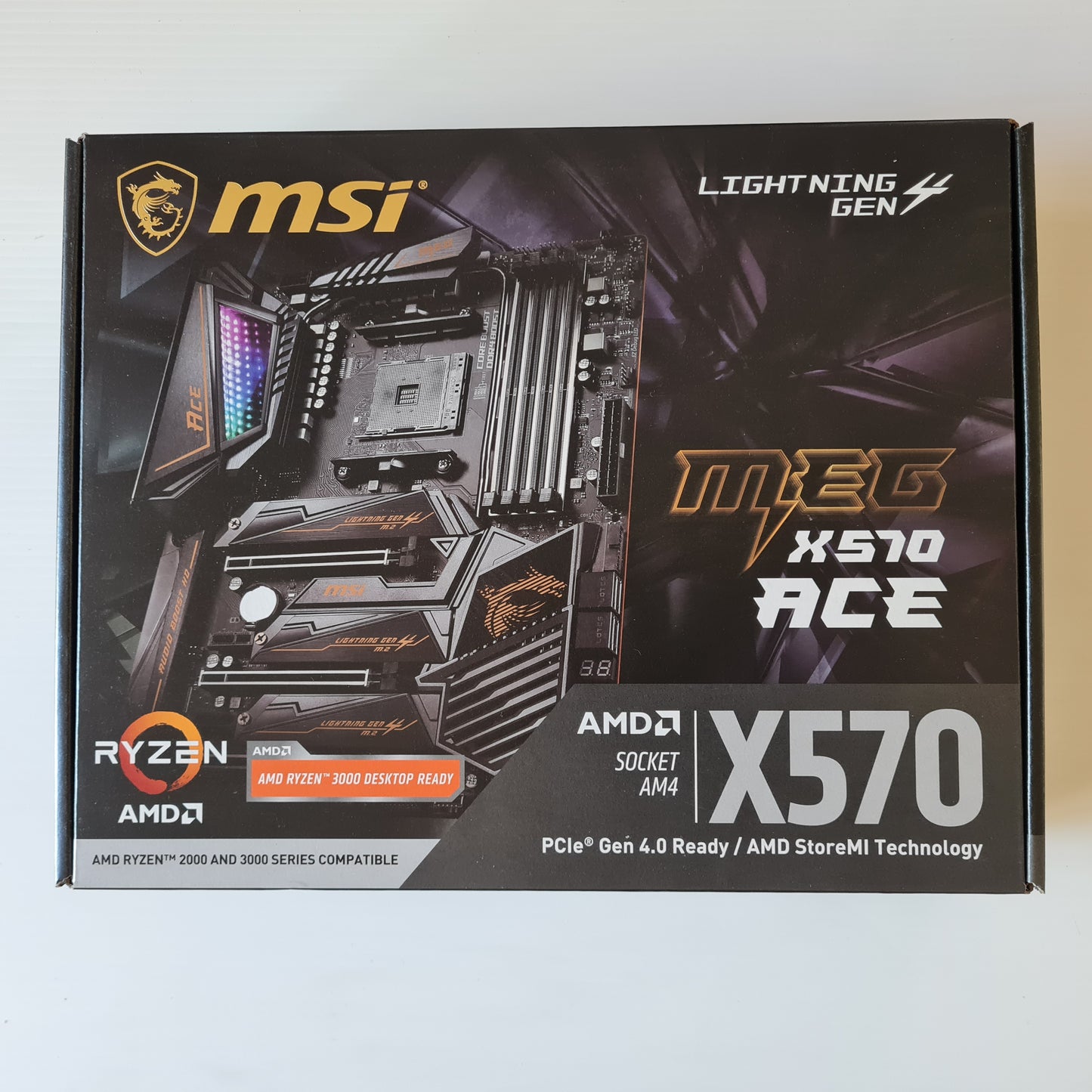 MSI MEG X570 ACE Ryzen AM4 ATX Motherboard 4xDDR4 • PMA-MEG X570 ACE