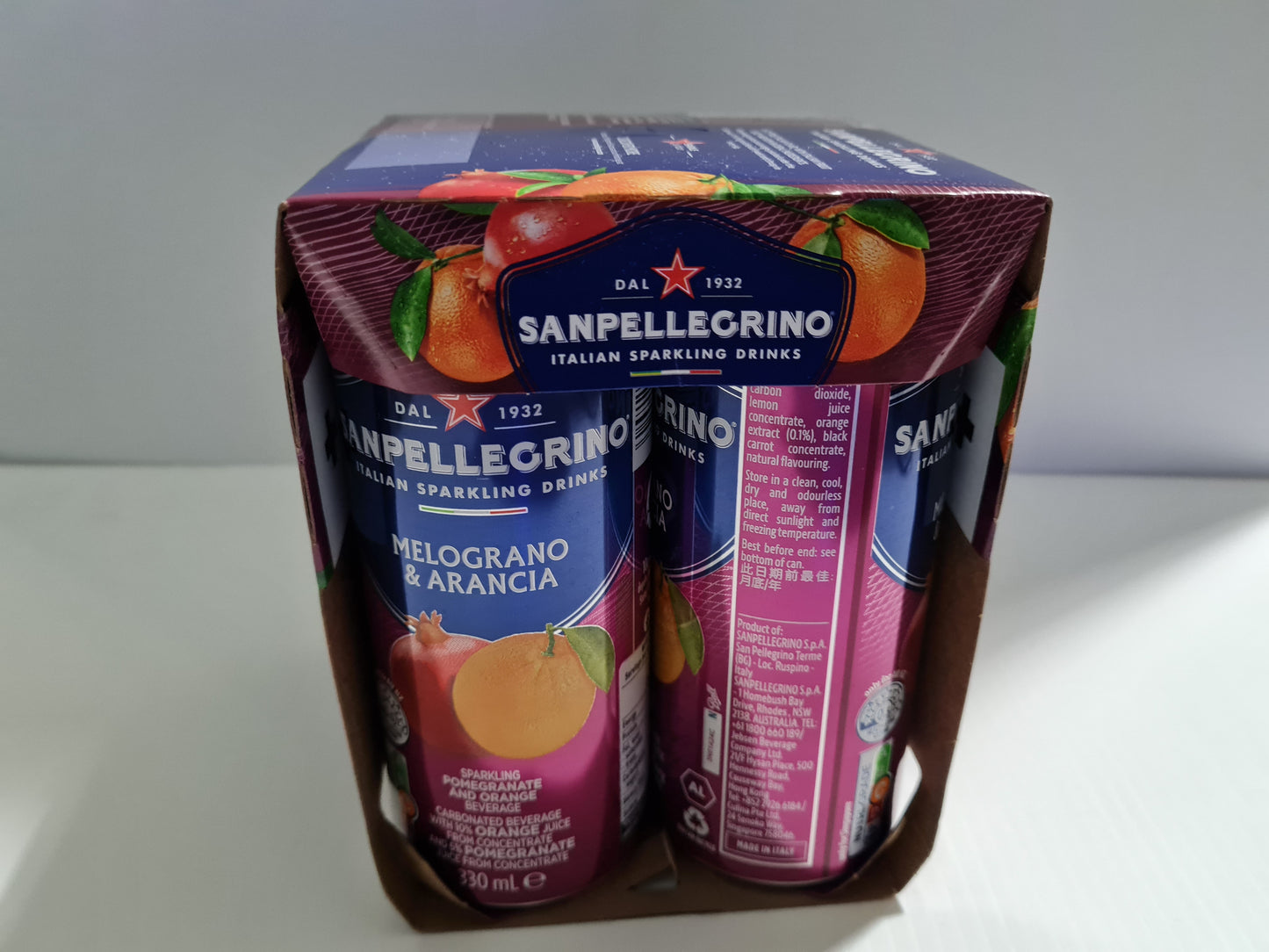 San Pellegrino Melograno e Arancia  4 x 330ml