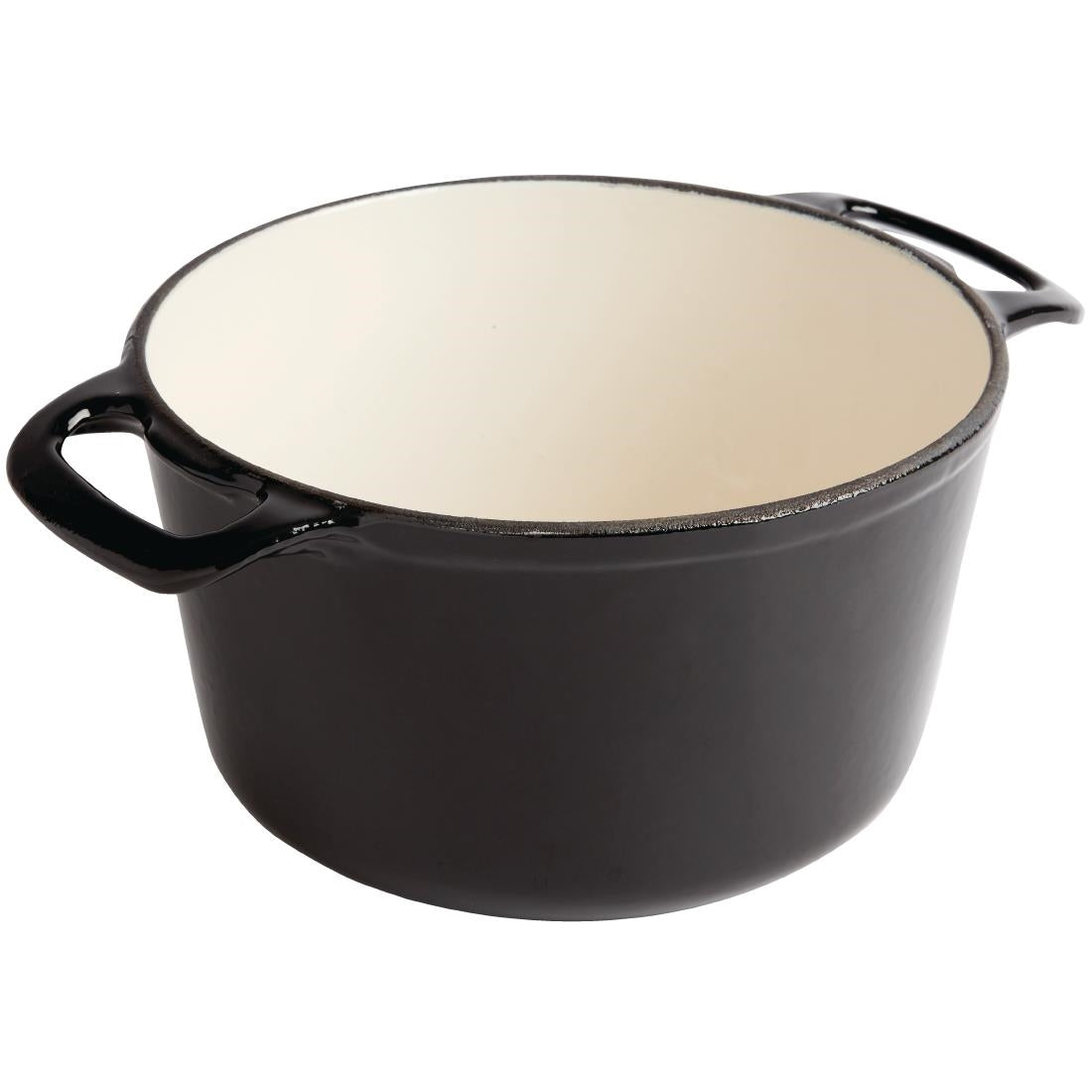 Vogue Black Round Casserole Dish 3.2Ltr • PAS-GH300