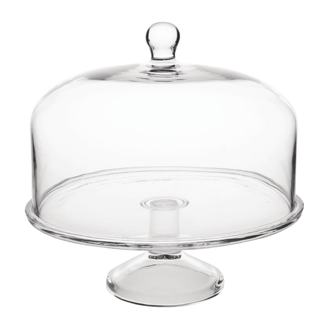 Olympia Glass Cake Stand Dome 285mm • PAS-CS014