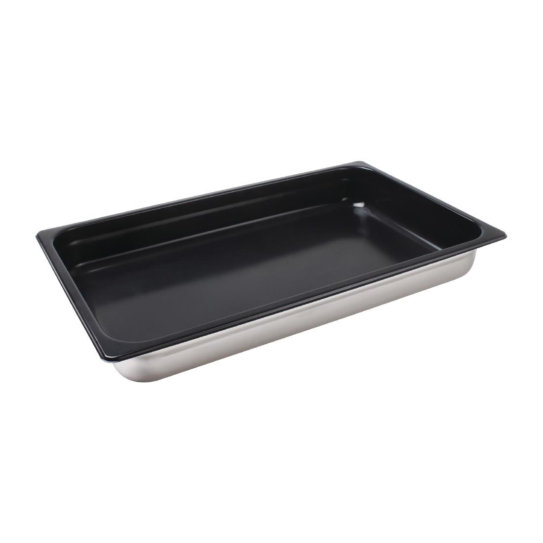 Vogue Stainless Steel Heavy Duty Non-Stick 1/1 Gastronorm Tray 65mm • PAS-CS753