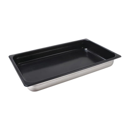 Vogue Stainless Steel Heavy Duty Non-Stick 1/1 Gastronorm Tray 65mm • PAS-CS753
