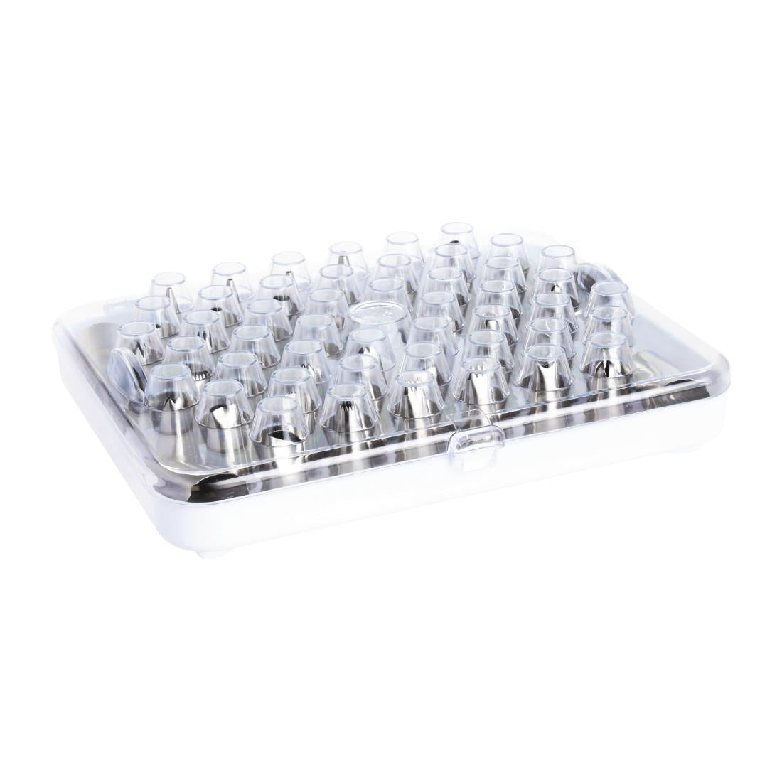 Vogue Cake Decorating 52 Assorted Piping Nozzles (Pack of 52 Assorted Tubes. Material: Stainless Steel) • PAS-CP106