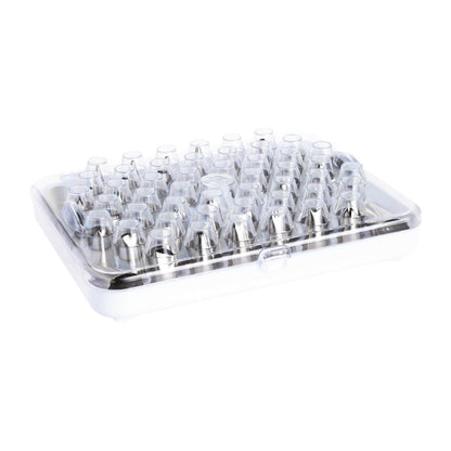 Vogue Cake Decorating 52 Assorted Piping Nozzles (Pack of 52 Assorted Tubes. Material: Stainless Steel) • PAS-CP106