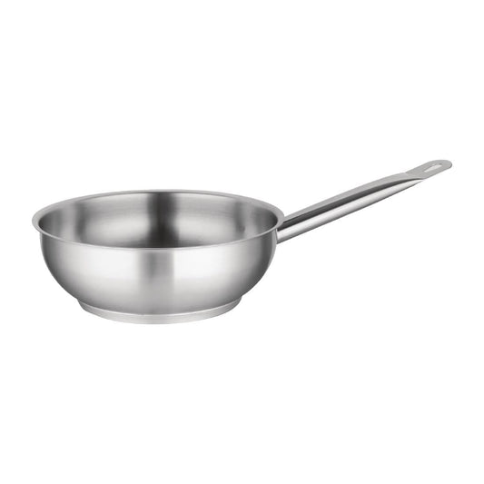 Vogue Stainless Steel Sauté Pan 240mm • PAS-M923