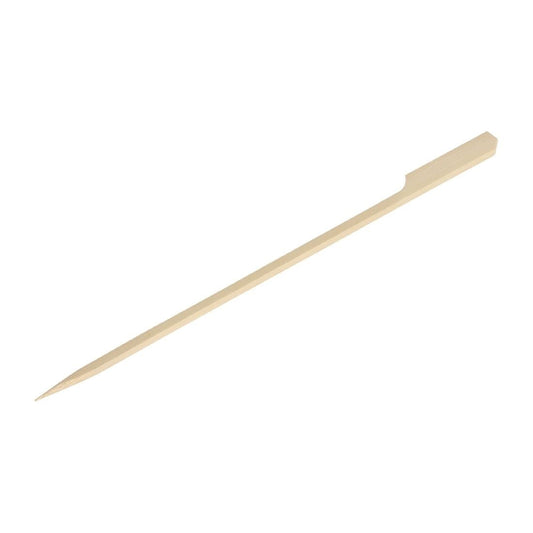 Fiesta Compostable Bamboo Paddle Skewers 180mm (Pack of 100) • PAS-DK395