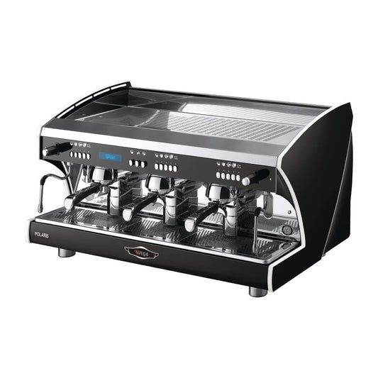 Wega Polaris Tron EVD 3 Group Black Coffee Machine • PAS-GT214