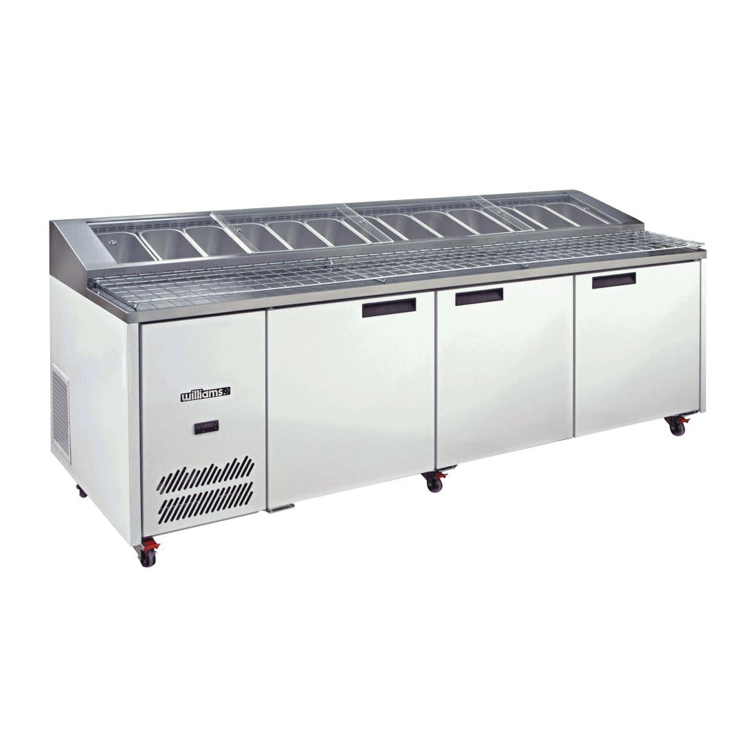 Williams Jade Pizza Counter Three Door HJ3PCBA St/St Top - 1072Ltr (Direct) • PAS-DN472