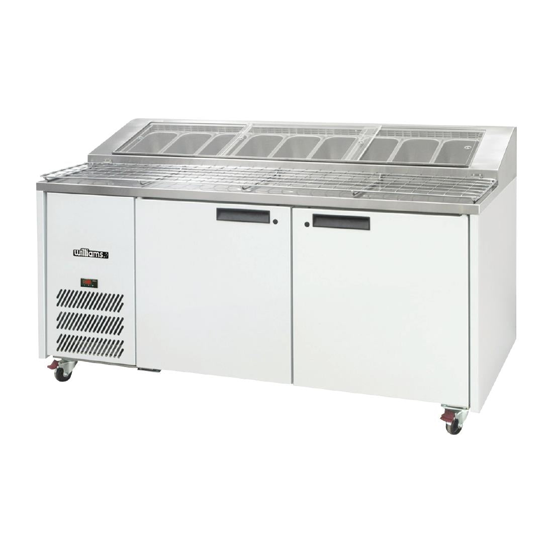 Williams Jade Pizza Counter Two Door HJ2PCBA St/St Top - 710Ltr (Direct) • PAS-DN473