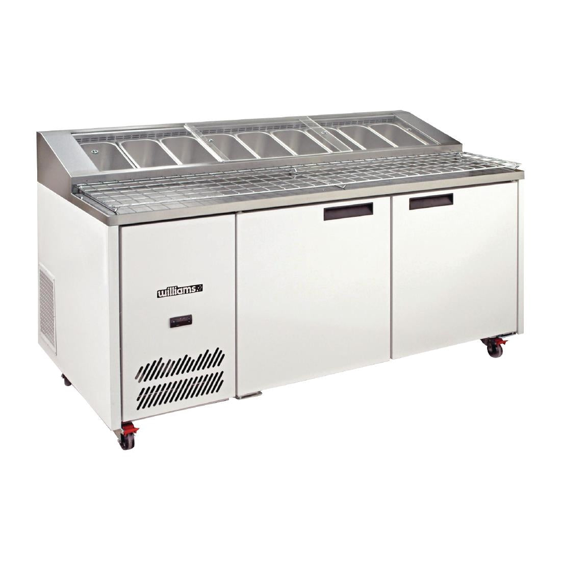 Williams Jade Pizza Counter Two Door HJ2PCBA St/St Top - 710Ltr (Direct) • PAS-DN473