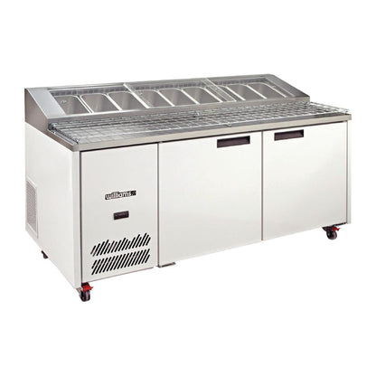 Williams Jade Pizza Counter Two Door HJ2PCBA St/St Top - 710Ltr (Direct) • PAS-DN473