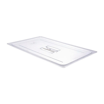 "Cambro Polycarbonate Gastronorm Lid with Handle - 1/1 - Clear" • PAS-DM742