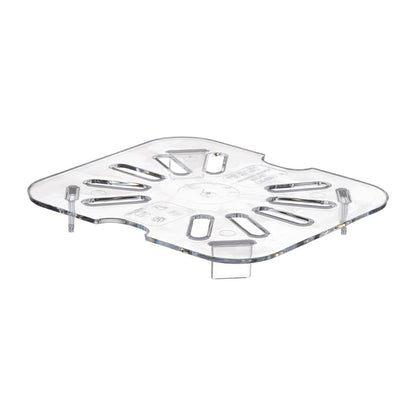 Cambro Polycarbonate Gastronorm Drain Shelf - 1/6 - Clear • PAS-DM755