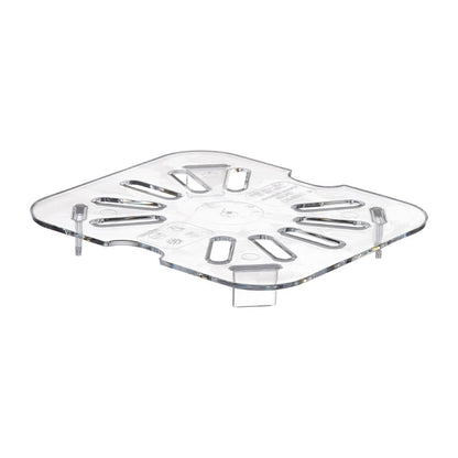 Cambro Polycarbonate Gastronorm Drain Shelf - 1/6 - Clear • PAS-DM755