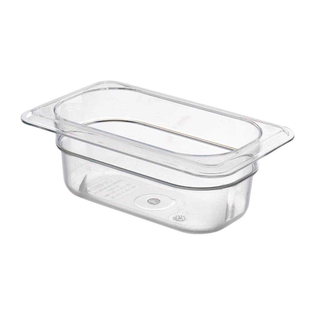 Cambro Polycarbonate Gastronorm - 1/9 65mm - Clear • PAS-DM759