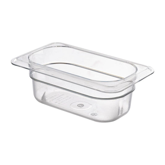 Cambro Polycarbonate Gastronorm - 1/9 65mm - Clear • PAS-DM759