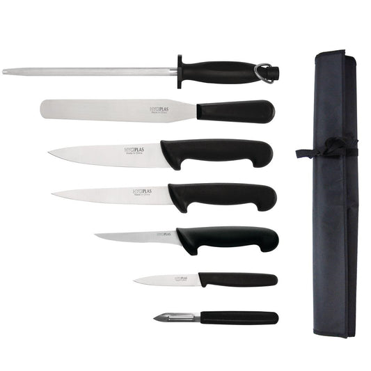 Hygiplas 7-Piece Knife Starter Knife Set with 20cm Chef Knife • PAS-F222