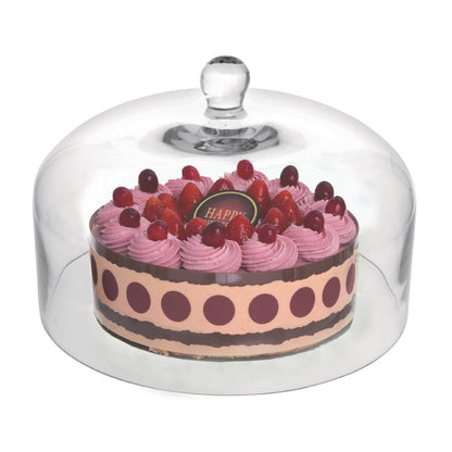Olympia Glass Cake Stand Dome 285mm • PAS-CS014