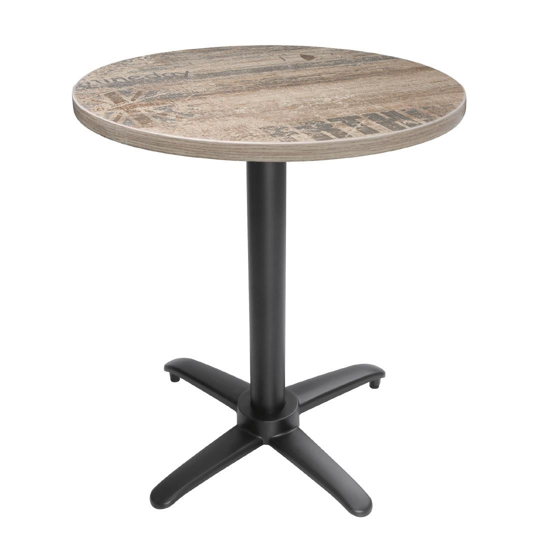 Bolero Aluminium Flip Top Table Base Black • PAS-GP773