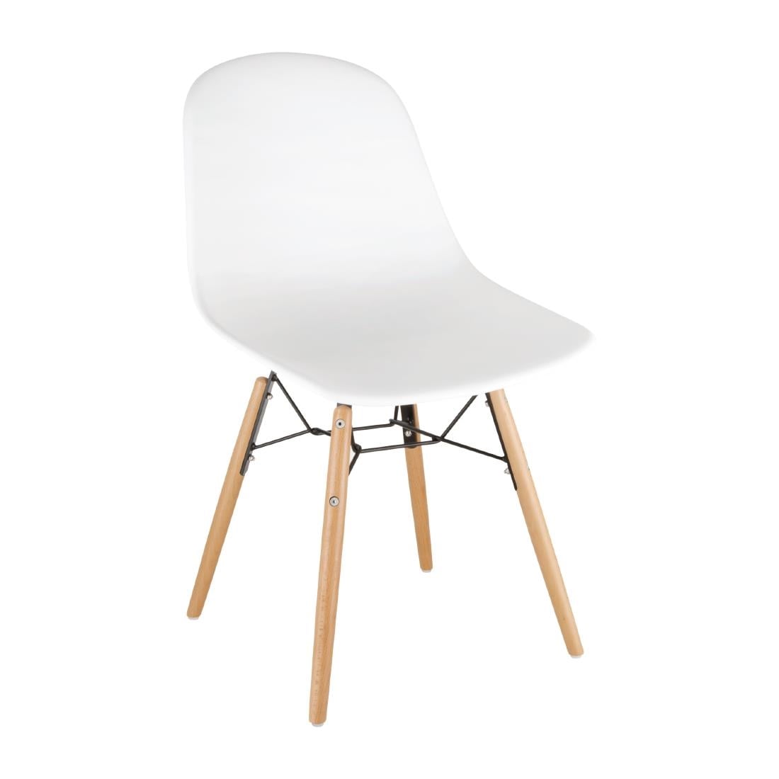 Bolero Arlo Side Chair White (2 Pack) • PAS-DM840