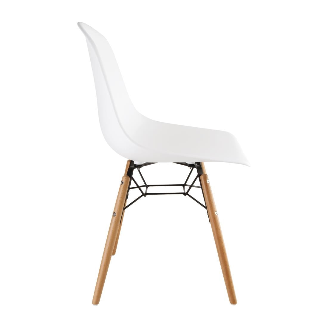 Bolero Arlo Side Chair White (2 Pack) • PAS-DM840