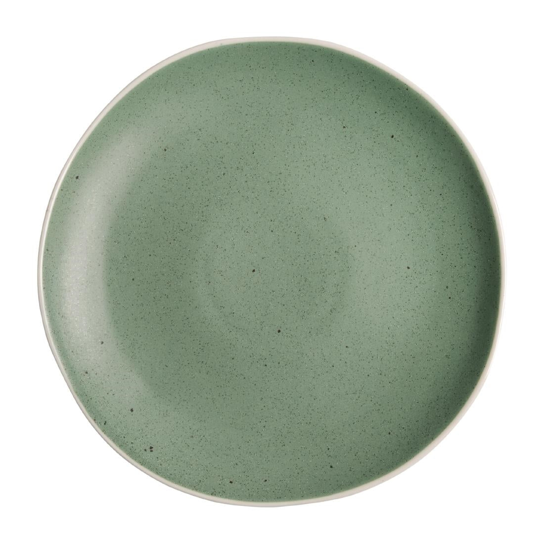 Olympia Chia Green Plate - 270mm 10 1/2" (6 Pack) (Multiple Sizes Available. Pack Quantity: 6) • PAS-DR800