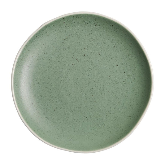 Olympia Chia Green Plate - 200mm 8" (6 Pack) (205(Ø)mm | Pack Quantity: 6) • PAS-DR801