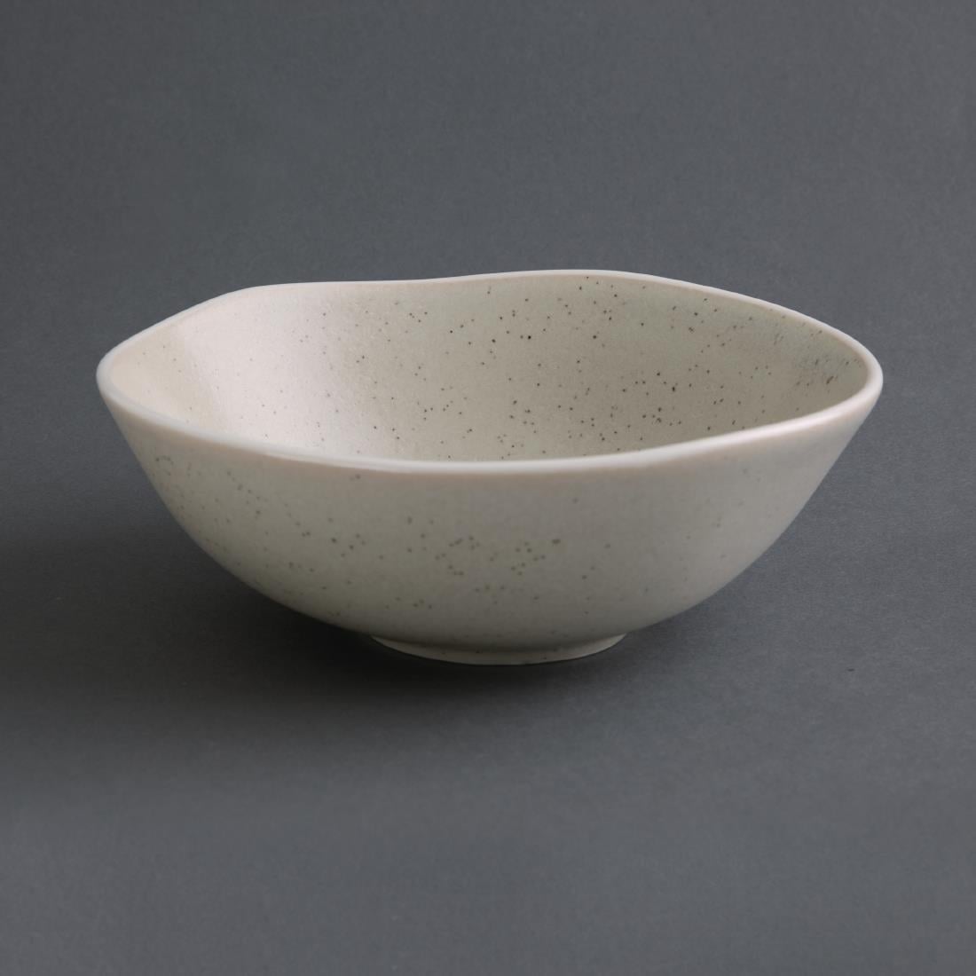 Olympia Chia Sand Small Bowl - 455ml 15.3fl oz (6 Pack) (155(Ø)mm | 6". Pack Quantity: 6) • PAS-DR810