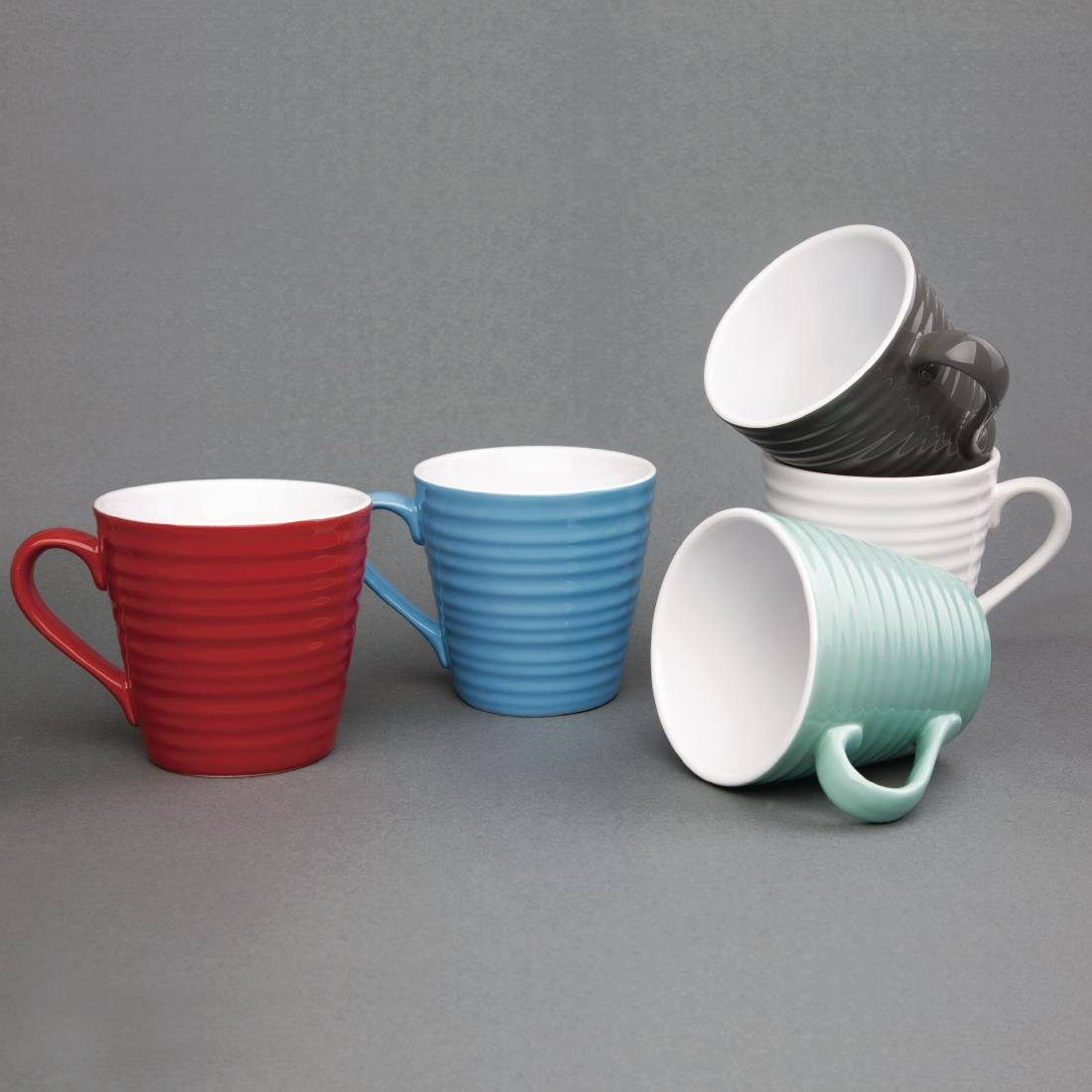 Olympia Cafe Aroma Mug White - 340ml 11.5fl oz (6 Pack) (12oz / 340ml | Pack Quantity: 6) • PAS-DH633