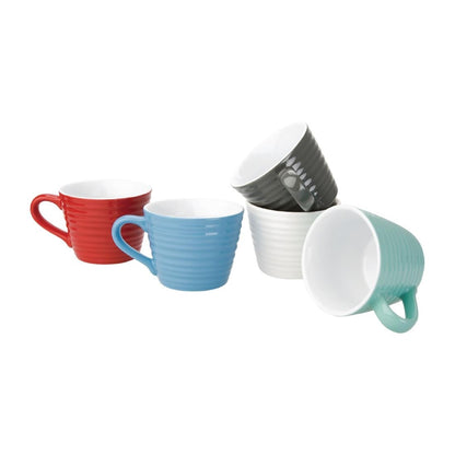 Olympia Cafe Mug Aqua Ripple - 230ml (6 Pack) (Pack of 6) • PAS-DH640