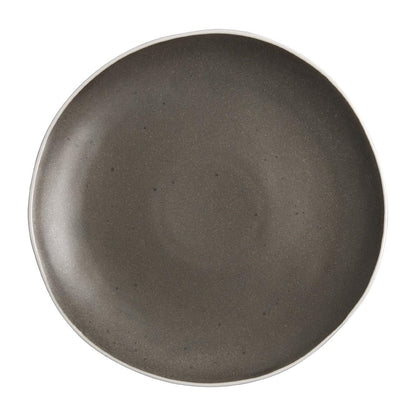 Olympia Chia Charcoal Plate - 270mm 10 1/2" (6 Pack) (270(Ø)mm | Pack Quantity: 6) • PAS-DR814